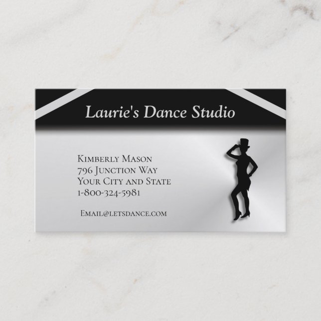 Let's Dance Studio Business Card (Front)