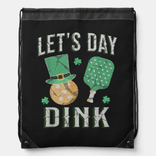 Let's day dink funny pickleball drawstring bag