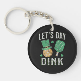 Let's day dink funny pickleball  keychain