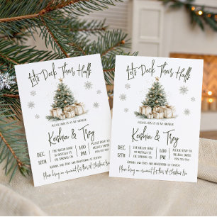 Let's Deck Their Halls, Holiday Bridal Shower Invitation