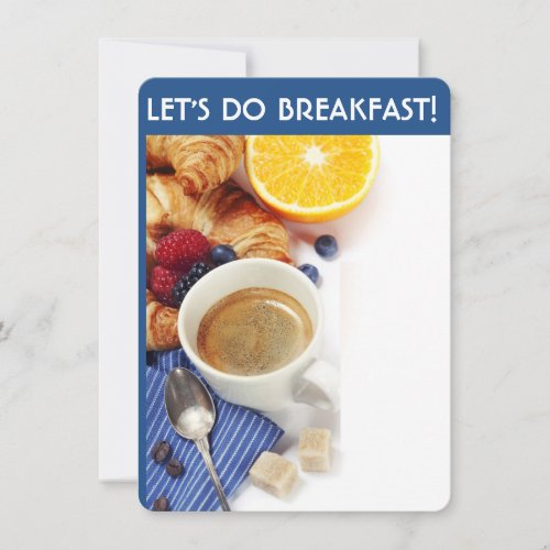 Lets Do Breakfast Invitations