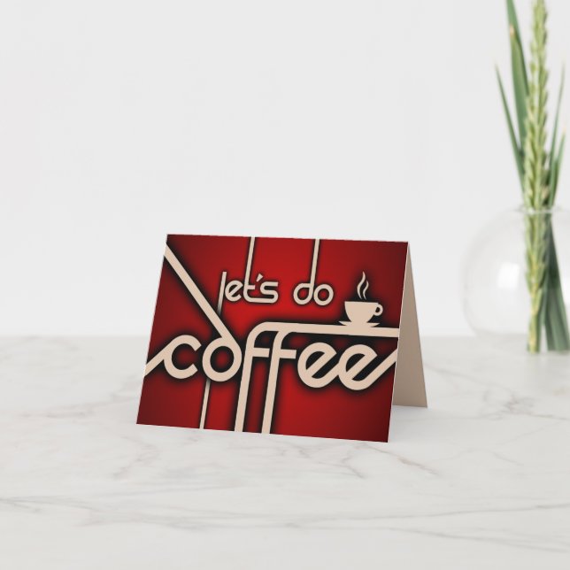 let's do coffee! card (Front)