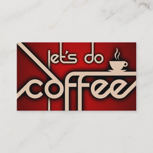 let's do coffee (customer loyalty) business cards