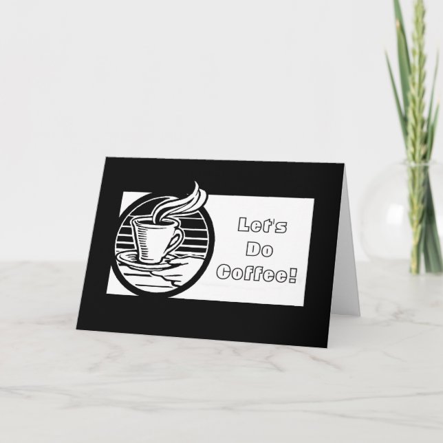 Let's Do Coffee-Customizable Invitation (Front)