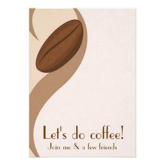 Let's do Coffee Luncheon Invitation