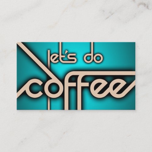 let's do coffee ( punch card ) business card template