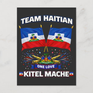 Let's Do Haiti One Love Flag Postcard
