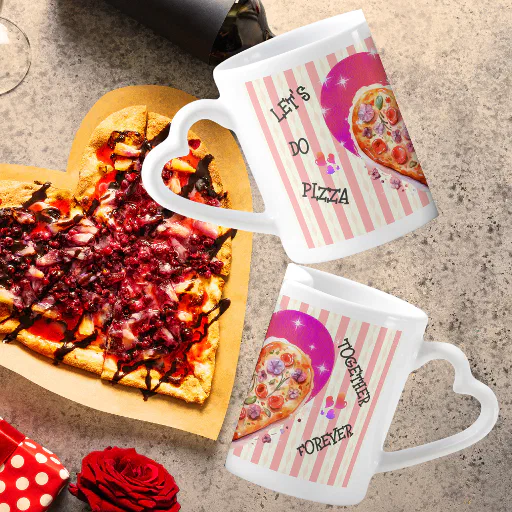 Let's Do Pizza Together Forever Lovers' mug