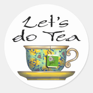 Let's do Tea - 001 Classic Round Sticker