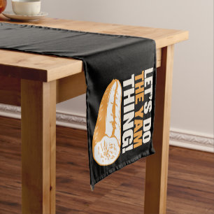 Let's Do The Yam Thing Thanksgiving Sweet Potato Short Table Runner