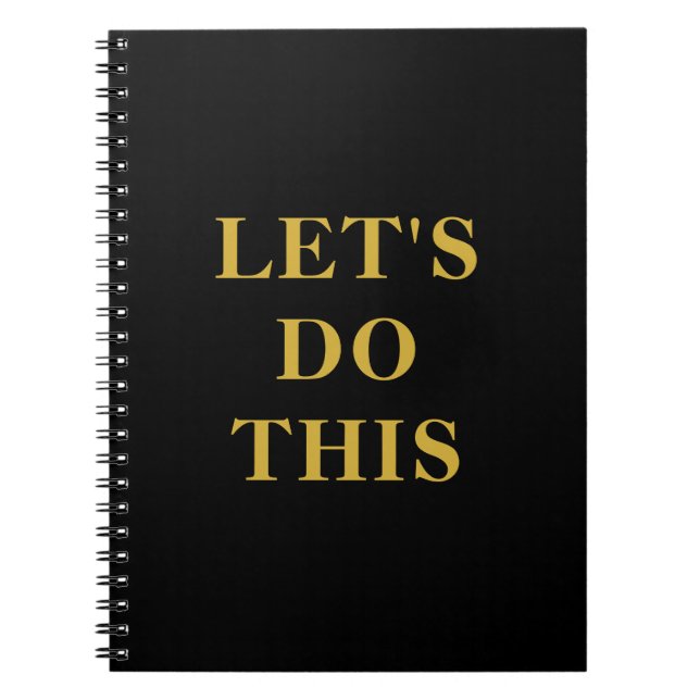 Let's Do This - 6.5" x 8.75" Classic Notebook (Front)