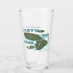 "Let's Do This" Alligator - The White Lotus Glass