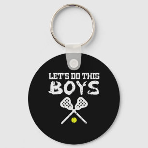 Lets Do This Boys Lacrosse Cool Lax Players Team C Keychain