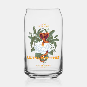 "Let's Do This" Cobra - The White Lotus Can Glass
