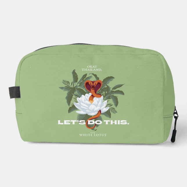 "Let's Do This" Cobra - The White Lotus Dopp Kit (Front)