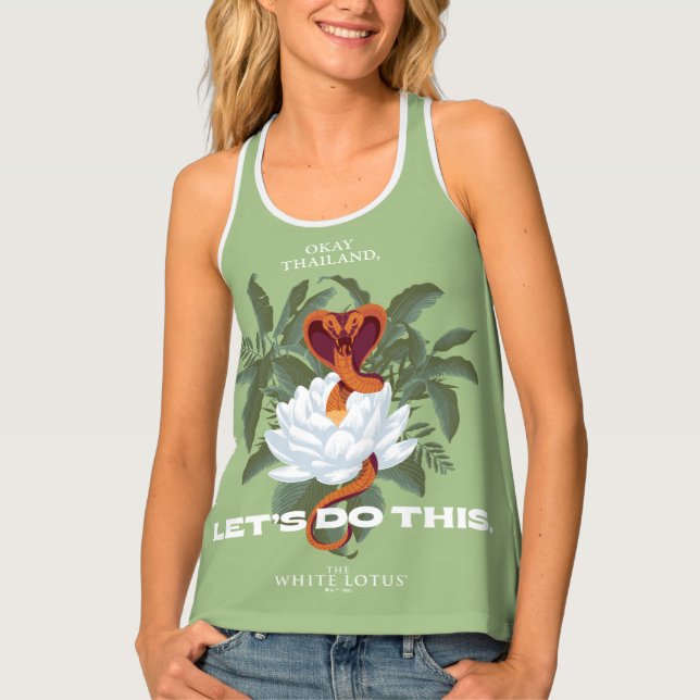 "Let's Do This" Cobra - The White Lotus Tank Top (Front)