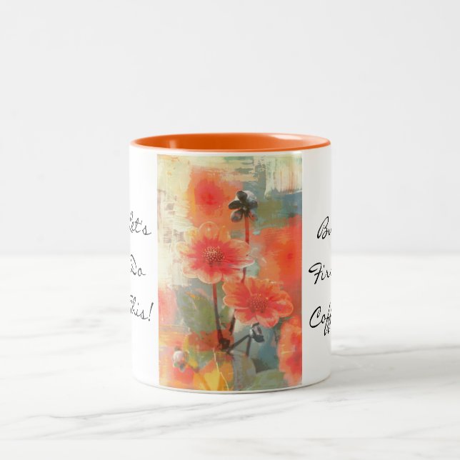 Let's Do This - Floral Ringer Mug (Center)