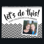 Let's Do This - Planner with Goals and 2 photos Calendar<br><div class="desc">Add your favorite photos to make a modern photography and organizer calendar. Each month has a space for goals and notes. There is also a space on the front and the back to customize with pictures.</div>