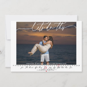 Lets Do This Save the Date Photo Calendar