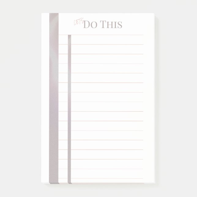 Let's Do This sticky note pad (Front)