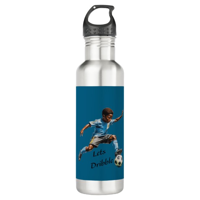 Let's Dribble Stainless Steel Water Bottle (Front)
