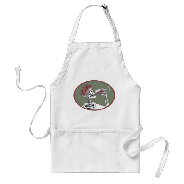 lets drink adult apron (Front)