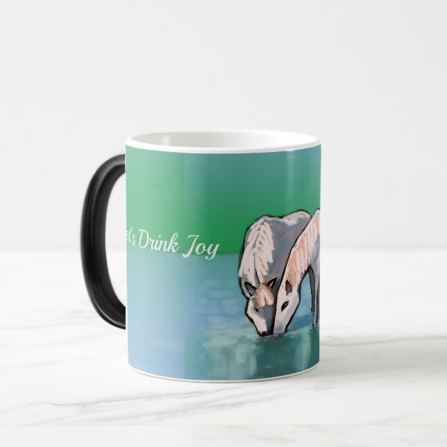 Let's Drink Joy Color Morph Mug (Front Left)