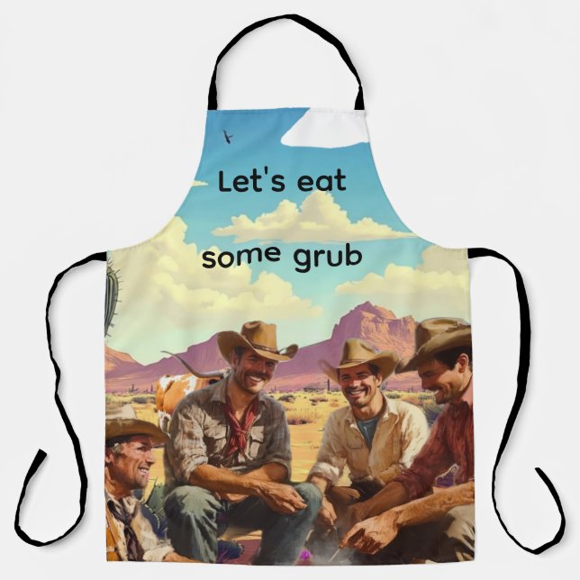 Let's eat  apron (Front)