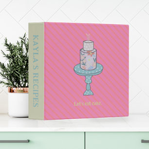Lets Eat Cake Baking Recipe 3 Ring Binder