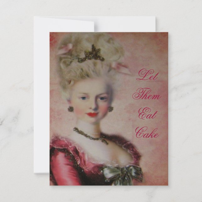 Let's Eat Cake Marie Antoinette ~ Invitations (Front)