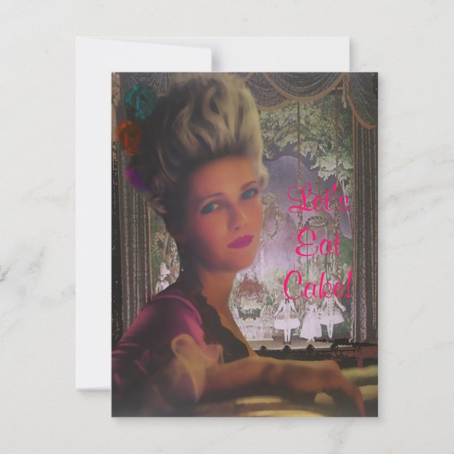 Let's Eat Cake Marie Antoinette ~ Invitations (Front)