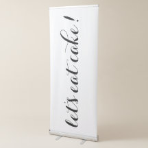 Let's Eat Cake Wedding Party Sign