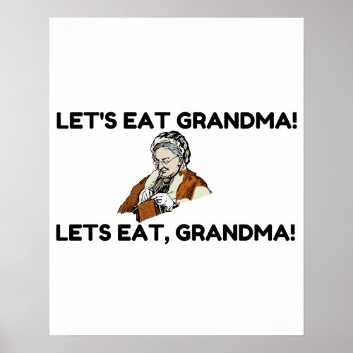 LETS EAT GRANDMA POSTER