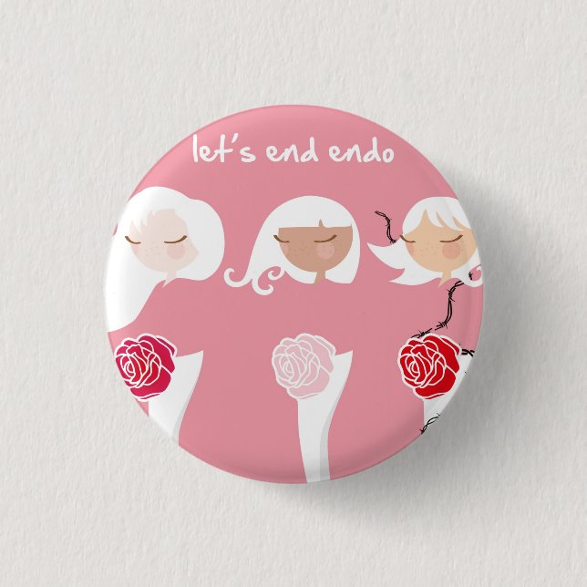 Let's End Endo Button (Front)