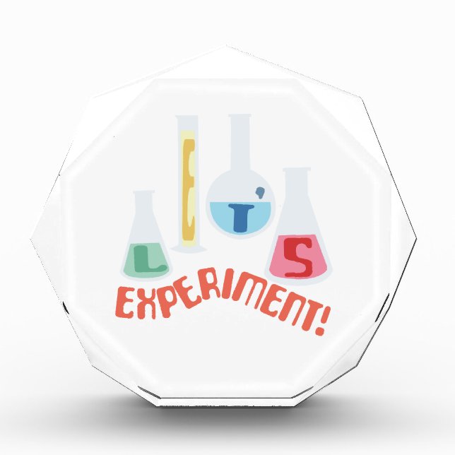 Let's Experiment Acrylic Award (Front)