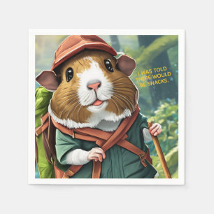 Let's Explore! Outdoor Guinea Pig Hiker Napkins