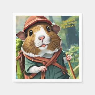 Let's Explore! Outdoor Guinea Pig Hiker Napkins