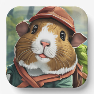Let's Explore! Outdoor Guinea Pig Hiker Paper Plates