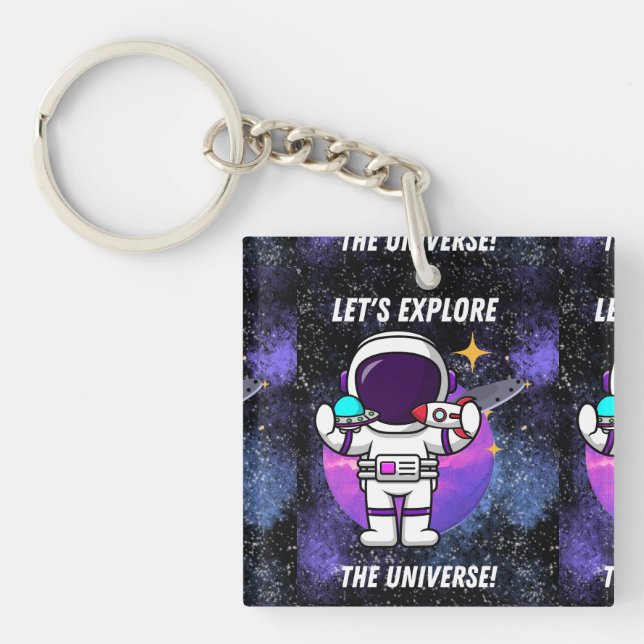 lets explore  the universe keychain (Front)
