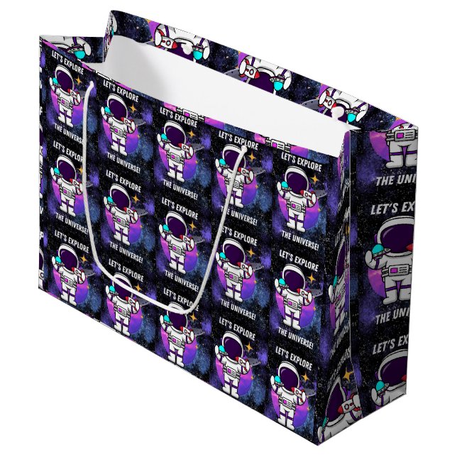 lets explore  the universe large gift bag (Front Angled)