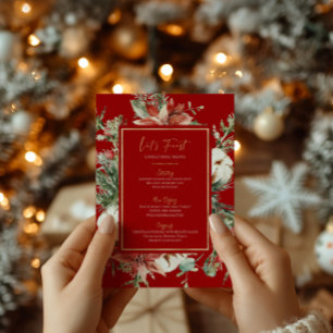 Let's Feast Christmas Menu Festive Christmas Frame
