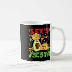 Lets Fiesta Avocado And Tacos Cinco De Mayo Mexica Coffee Mug
