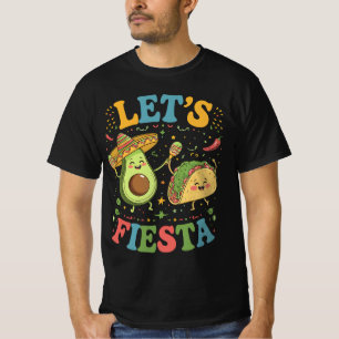 Let's Fiesta Avocado And Tacos Cinco De Mayo T-Shirt
