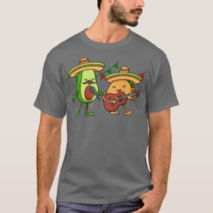 Lets Fiesta Avocado & Tacos Cinco De Mayo Meican P T-Shirt