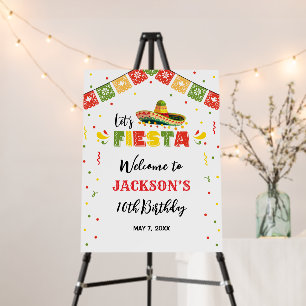 LET'S FIESTA Birthday Party WELCOME SIGN