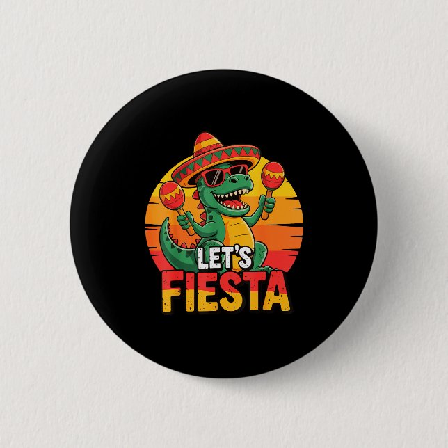Let's fiesta  button (Front)