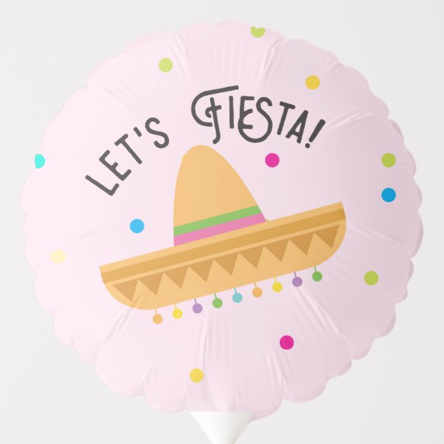 Let's Fiesta Cinco De Mayo Balloon (Front)