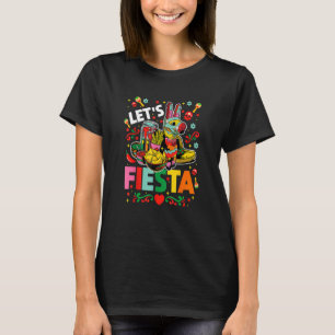 Let's Fiesta Cinco De Mayo Camisa Mexicana Hombre T-Shirt