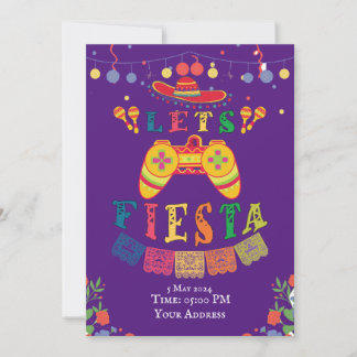 Lets Fiesta Cinco de Mayo Celebration Invitation