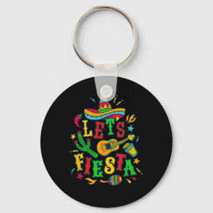 Let's Fiesta Cinco De Mayo Mexican Festival Party Keychain